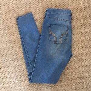 Medium wash distressed jeans